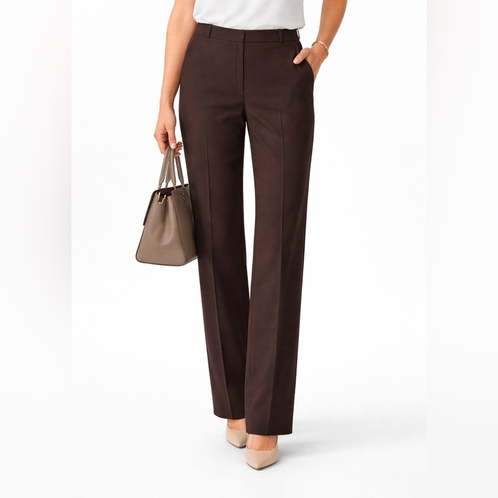 NYGARD Brown Dress Pants Lined Straight Leg Estimated Size M